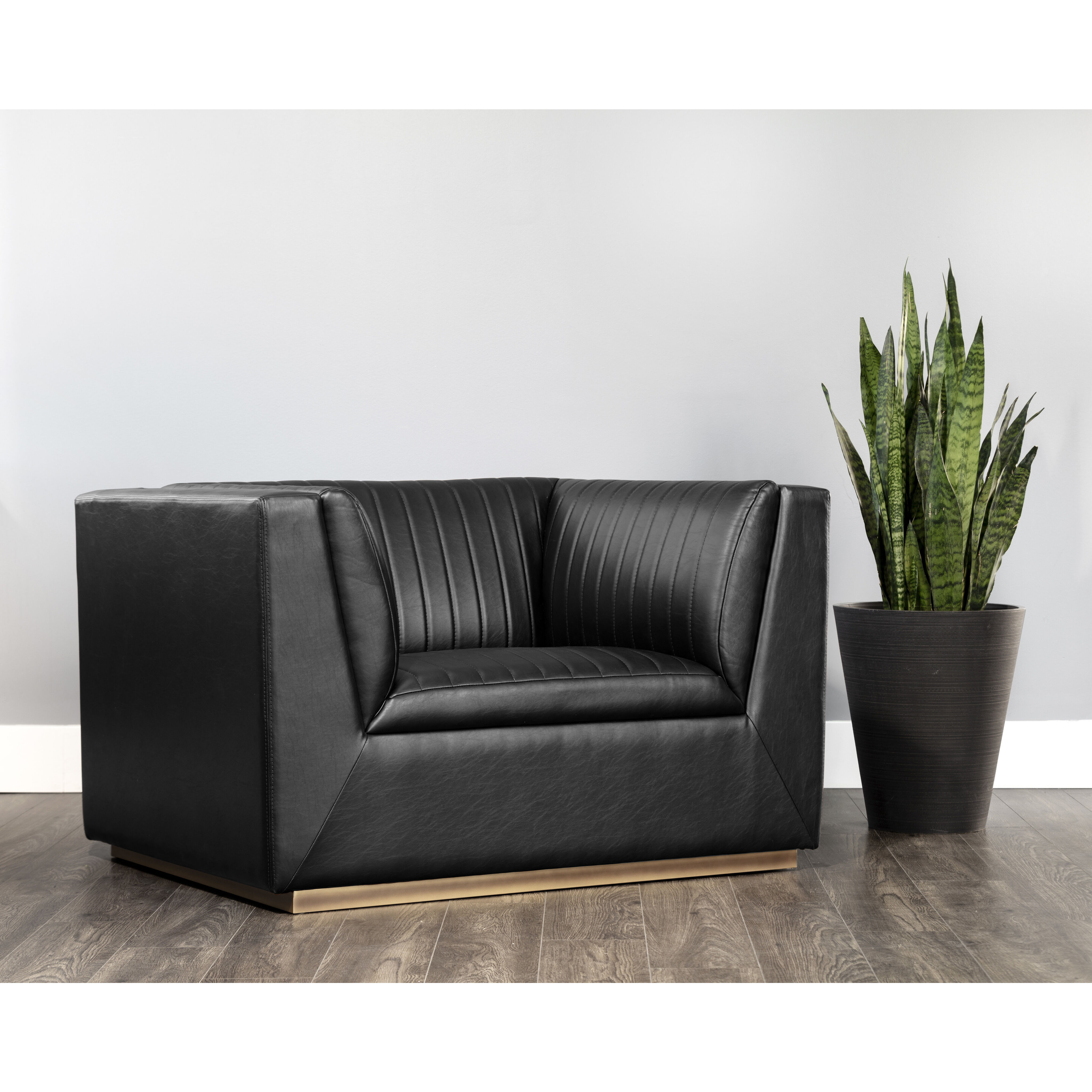Bradley Vintage Black Armchair